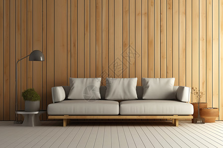 现代客厅舒适的沙发摆设背景图片