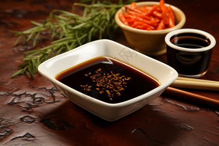 日本酱油日本传统健康厨房背景