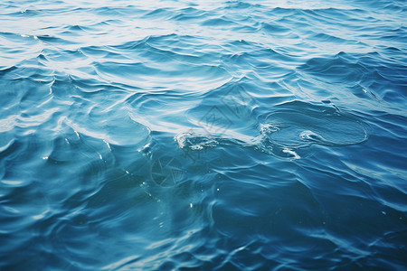 蓝色的海洋波浪背景图片