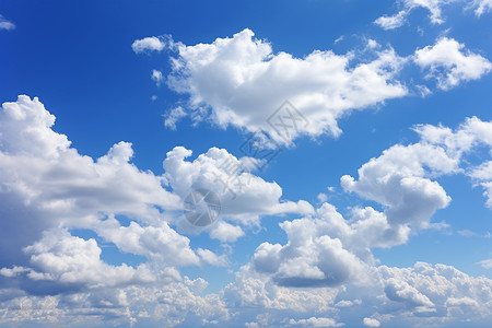 蓝天里的云朵背景图片
