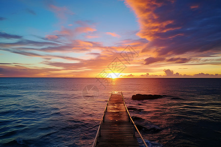日出海景背景图片