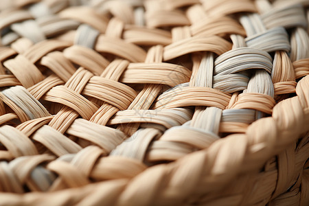 手工编织的藤条家具背景图片