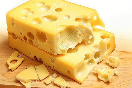 砧板上的奶酪背景图片