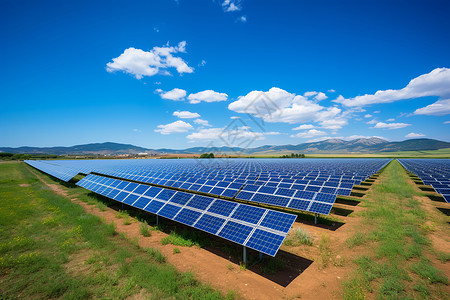 太阳能农场背景图片
