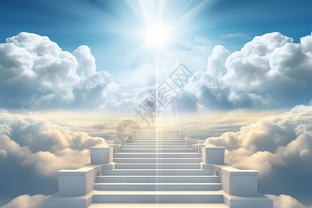 上帝天梯通往天空设计图片
