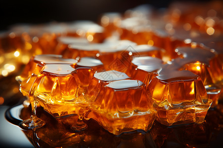 甜蜜的美味蜂蜜背景图片