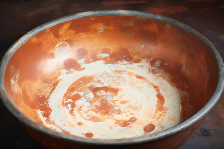 生锈的棕色碗背景图片