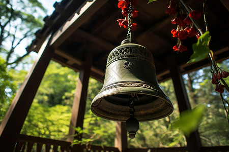 寺庙钟钟声悠扬背景