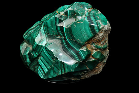 美丽的绿色矿物质岩石背景图片