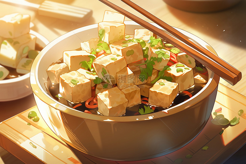 美味的豆腐图片