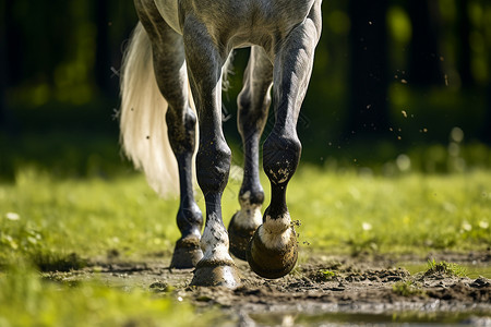 马的蹄子背景图片