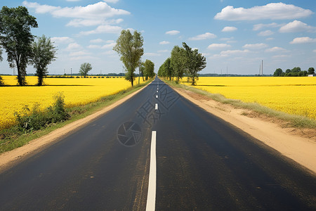 乡村的公路背景图片