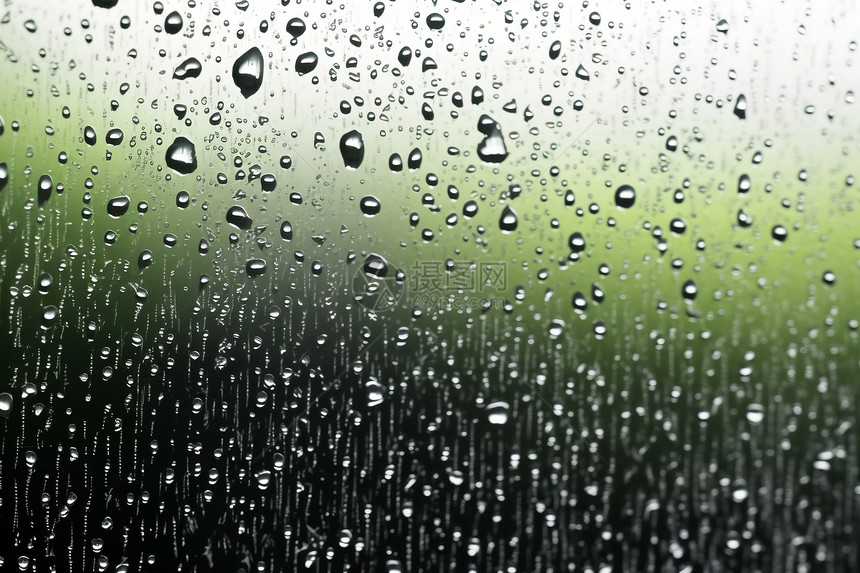 模糊视线的雨天玻璃背景图片