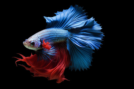 美丽的蓝色鱼图片素材