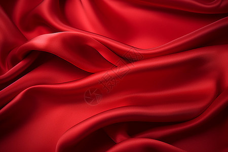 红色奢华红色丝绸之美背景