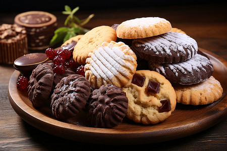 健康营养的饼干背景图片