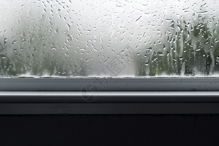 雨天的窗户背景图片