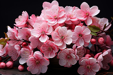 美丽粉红花瓣背景图片