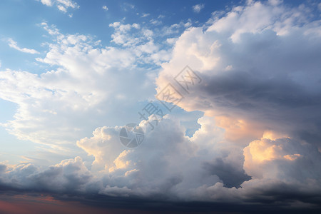 云层的奇幻景色背景图片