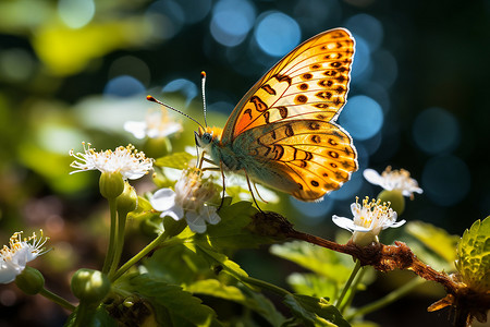 薰衣草上飞舞的蝴蝶花朵上漂亮的蝴蝶背景