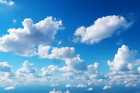 蓝天中的云彩背景图片
