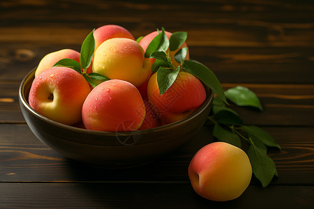 熟透的桃子背景图片