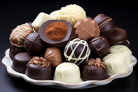 巧克力盛宴背景图片