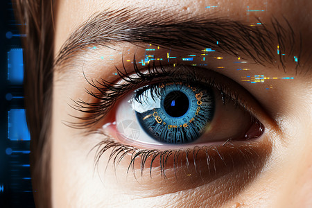 化眉毛未来科技眼睛设计图片