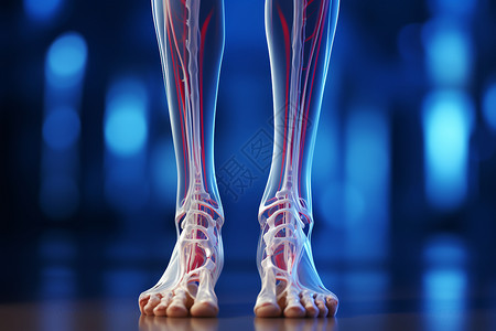 运动大腿骨骼的结构设计图片