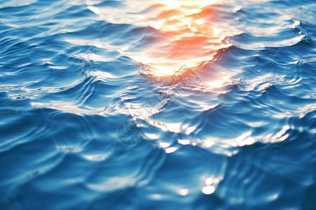 阳光映照下的水面背景图片