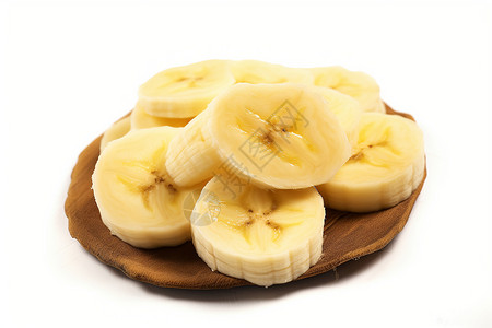 香蕉切片摆盘背景图片
