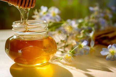 蜂蜜食用素材好吃的蜂蜜背景