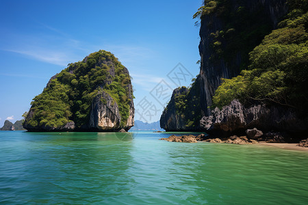 浪漫的海岛背景图片