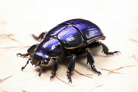 自然害虫的粪甲虫背景图片