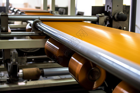 大型印刷工厂的纸片机器高清图片