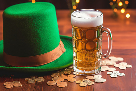 酒吧庆祝的爱尔兰节日背景图片
