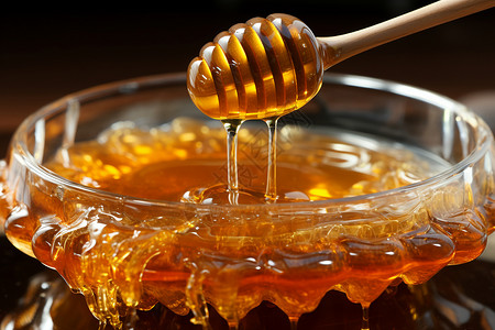 金黄的蜂蜜背景图片