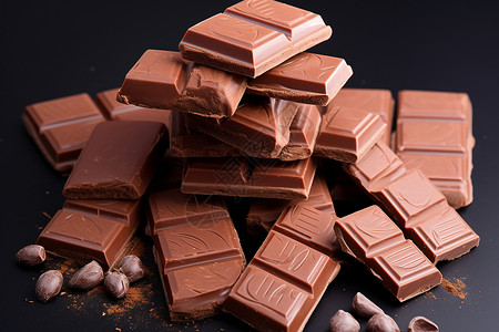 巧克力甜点背景图片