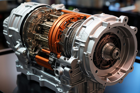 工业生产制造的发动机轴承背景图片
