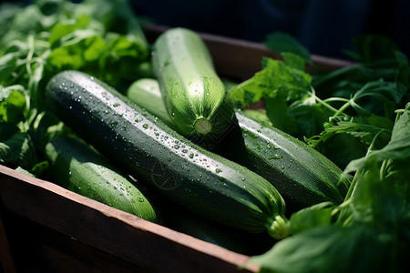 青葱健康的夏日蔬菜背景图片