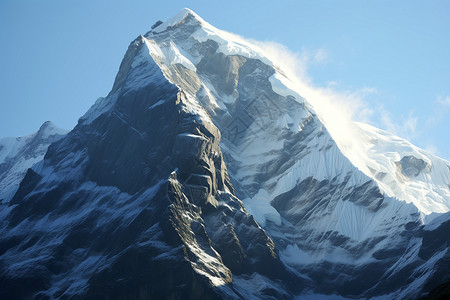 冰川山峰背景图片
