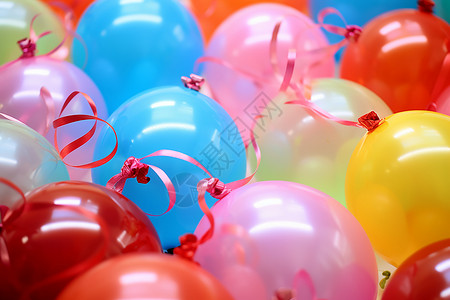 彩色喜庆彩色的庆祝气球背景