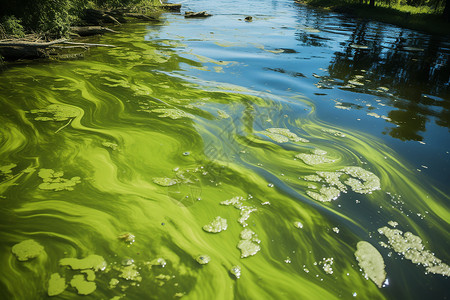 绿色水藻之美高清图片
