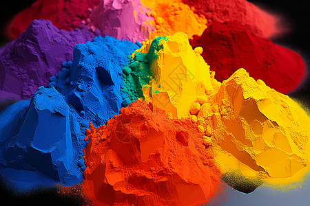 彩色油漆工业的彩色染料背景