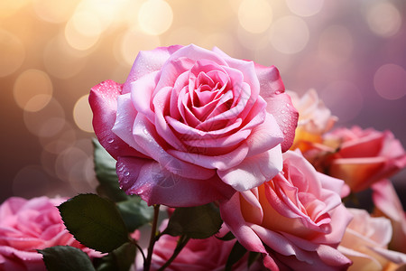 玫瑰花之恋背景图片