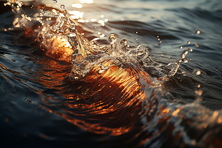 海面上汹涌的海浪高清图片