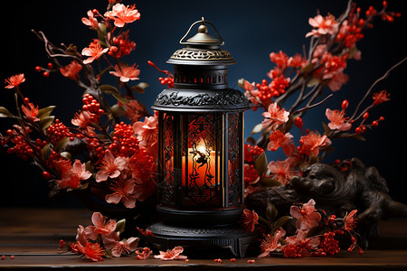 中国复古灯笼背景图片