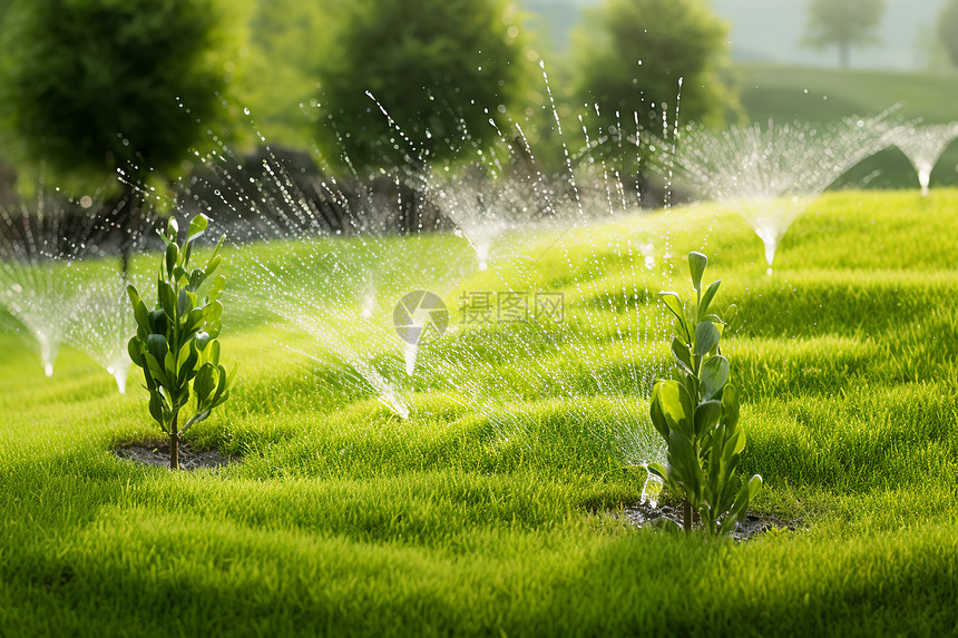 绿植的灌溉图片