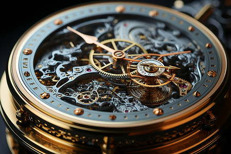 机械手表复古钟表工艺背景