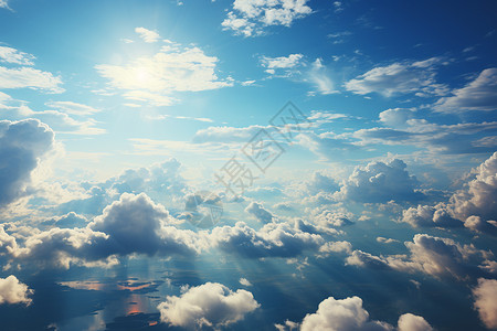 云层景观背景图片